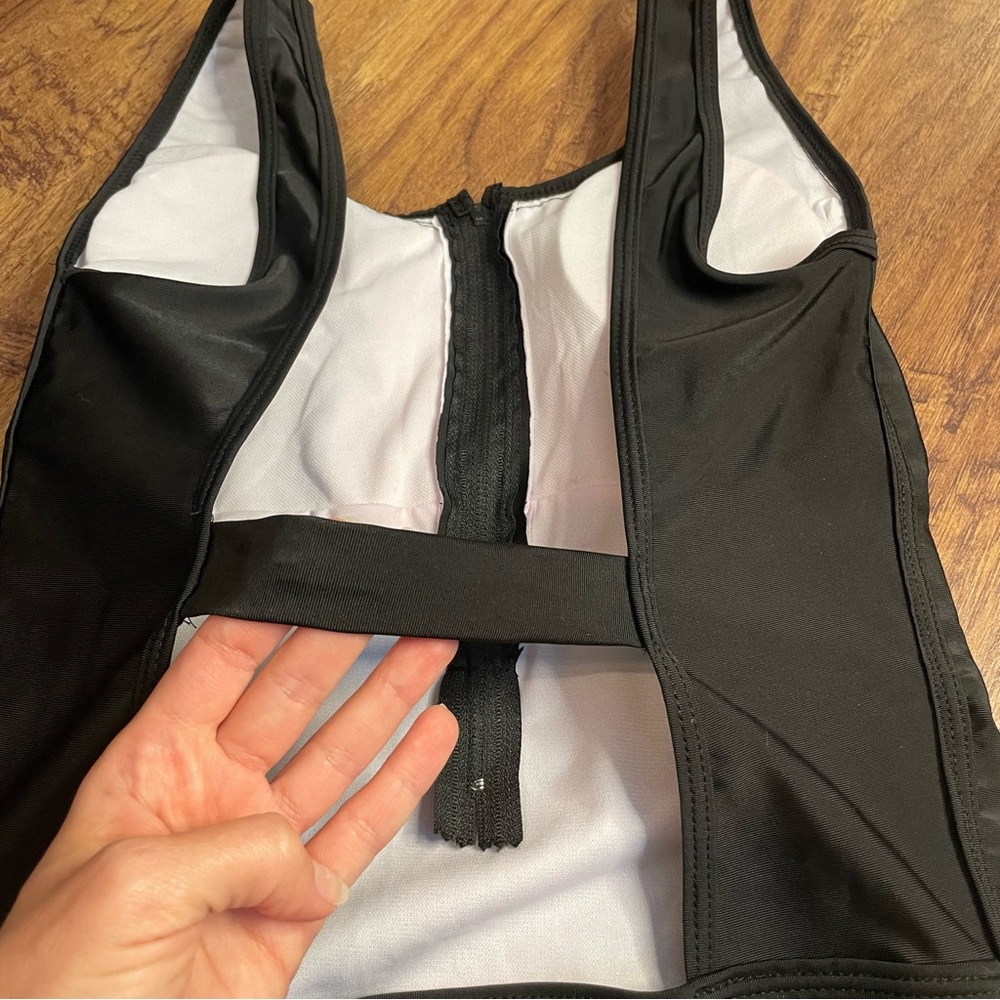 Chantel Black Zip Up Monokini! 🏝 - Picture 9 of 14